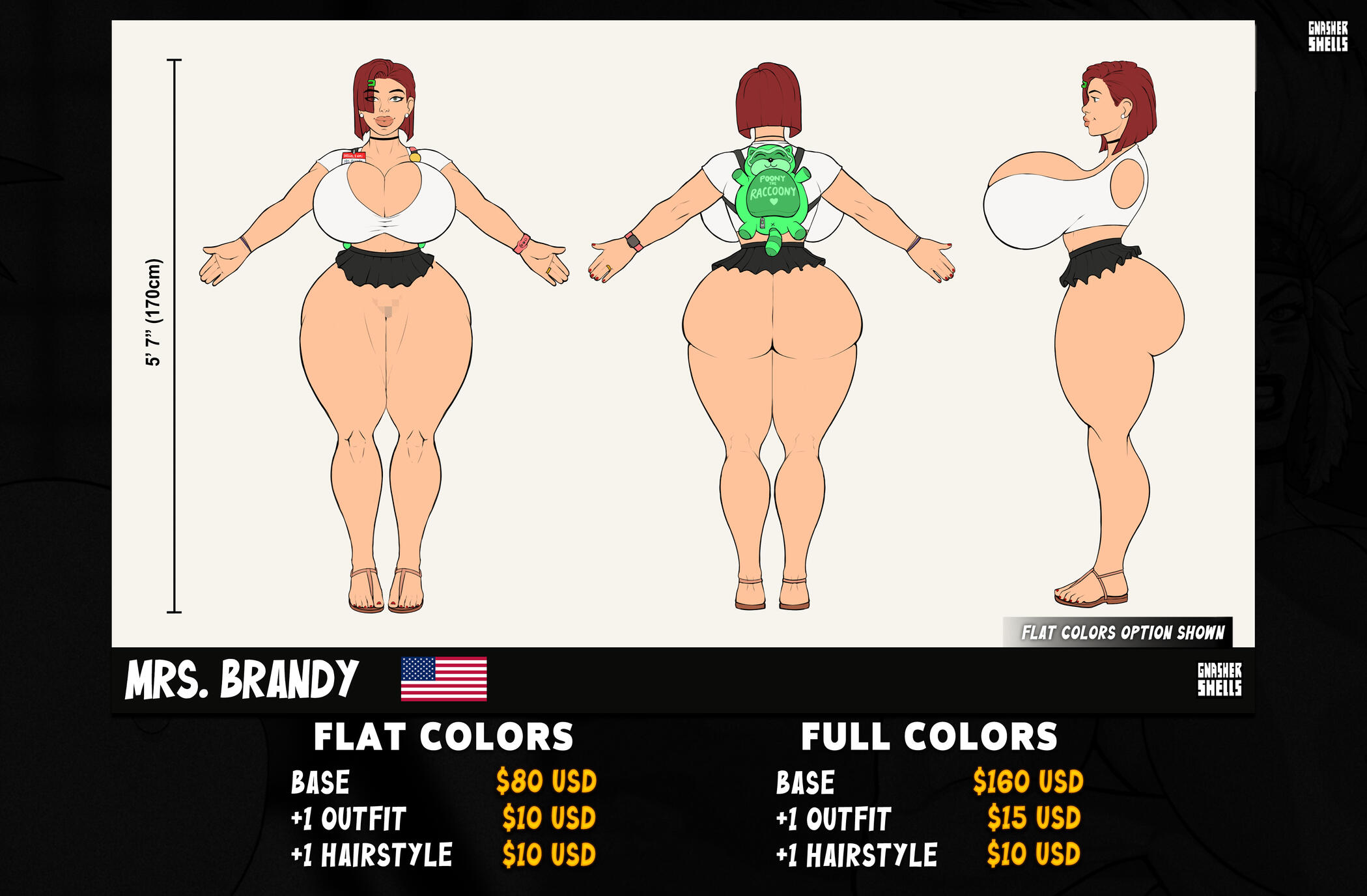 Character reference sheets prices