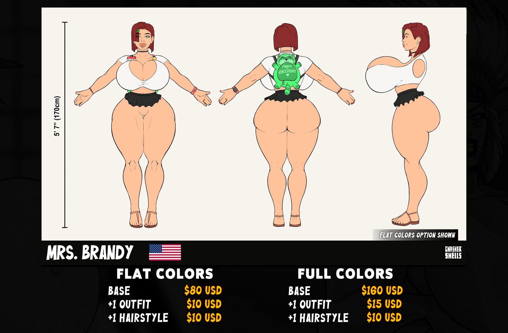 Character reference sheets prices